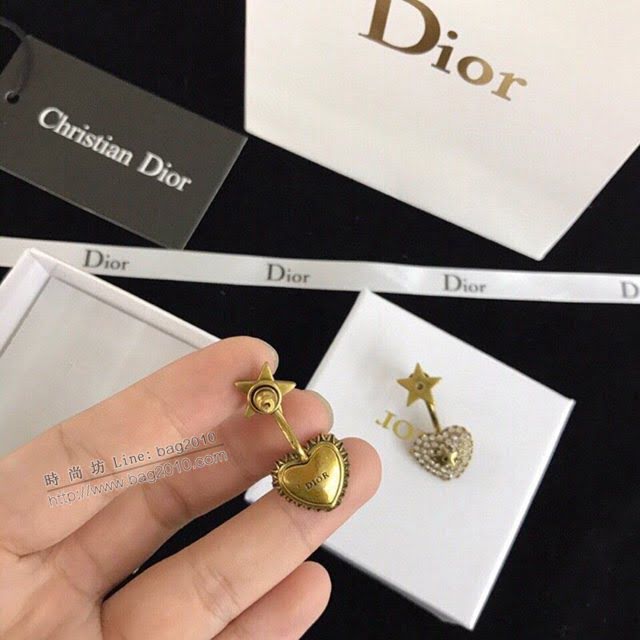 Dior飾品 迪奧經典熱銷款桃心耳釘 耳環  zgd1093